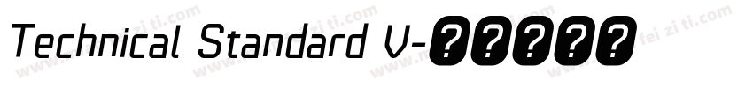 Technical Standard V字体转换